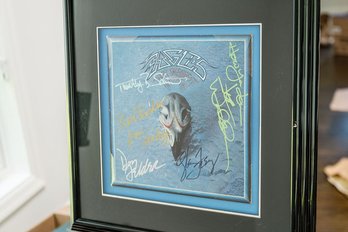 The Eagles Greatest Hits Album 1971-1975 Framed Album Cover, Signed By All Band Members!