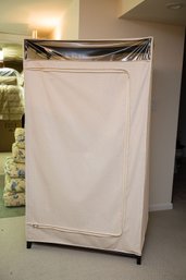 Fabric Covered Wardrobe Rack With Zippered Front