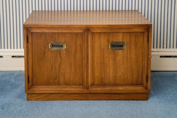 Fabulous Herman MCM Campaign Style Bedside Table