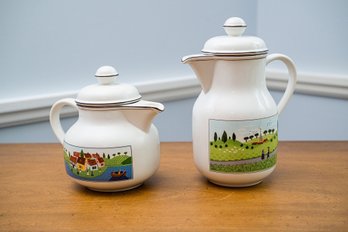 Villeroy & Boch 'Design Naif' Folk Art Porcelain Teaware