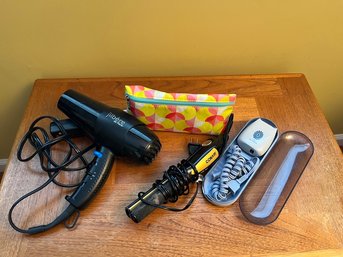 Hairdryer, Curling Ironing , Schick Lady Shaver & Makeup Bag