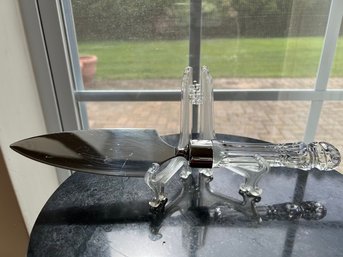 Waterford Wedding Cake Knife, Lismore Pattern, Lovely Condition