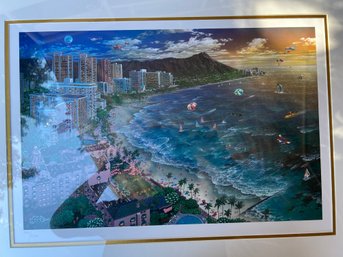 Hawaiian Sunset By Alexander Chen Seriolithograph Art # 1056/2250