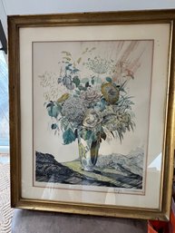 Sergei Tchenonine Signed Lithograph, Most Outstanding Book Illustrator Pre-Revolutionary Russia