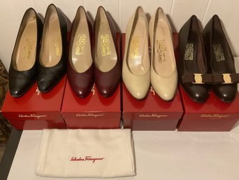 Salvatore Ferragamo Designer Shoes Lot Of 4 PRS.