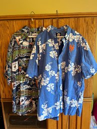 2 Mets Mens Short Sleeved Shirts XXL