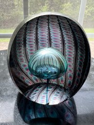 Thomas Philabaum- Philabaum Studio's Iridescent Art Glass Paperweight