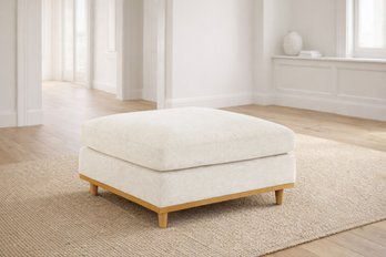 NEW In Box Oversized Overstuffed Feather-Blend Ottoman - Norwalk