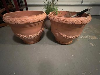 Garden Planters And Chives