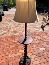 Barley Twist Floor Lamp With Table