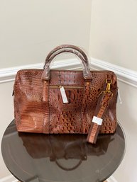New, Faux Croc Weekender Bag