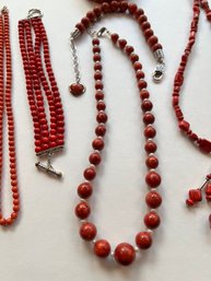 Red Carnelian, With Sterling, Beads And Necklaces, Bracelet