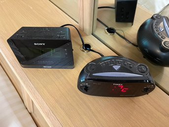 Sony & Timex Radio Clock Alarms