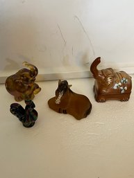 Fenton, Cameo Glass, Figurine Lot