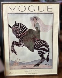 Vintage Vogue Advertising Poster, January 15, 1929