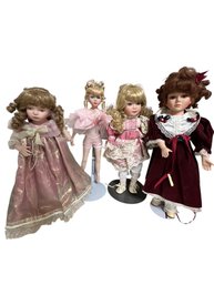 4 Porcelain Dolls