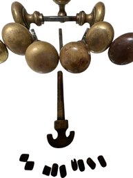 Brass Door Knobs With Set Screws, Old World
