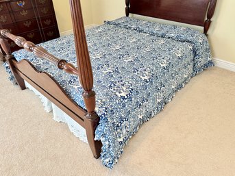 Vintage Ralph Lauren Tamarind Bird Porcelain Blue & White Comforter (Full/Queen)