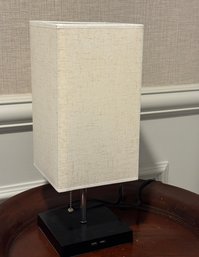 Modernist Bedroom Lamp With Cell Phone Charging Docks