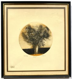 Jack Coughlin (b1932 American) Monochrome Intaglio Drypoint Etching Artist's Proof 'Bouquet'