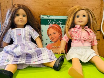 Pair Of American Girl Dolls, Felicity & Nicki Flemming