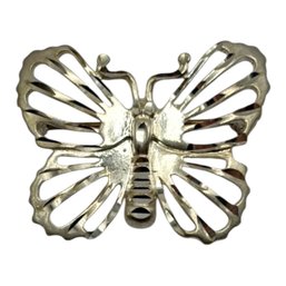 (A146) Sterling Silver Butterfly Brooch