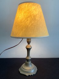 Stamped Pewter? Table Lamp