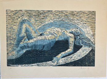 Matted Lithograph26' X 19' (Image 21 ' X 13 ')