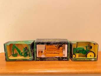 Lot Of 3 ERTL John Deere Tractor Models