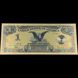 One Dollar Silver Certificate Gold Colored Bill