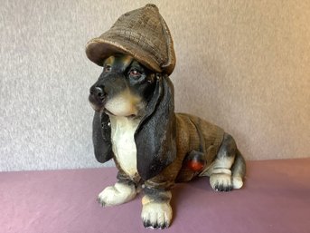 Basset Hound Sherlock Holmes Figure