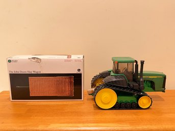 John Deere Tractor And Hay Wagon