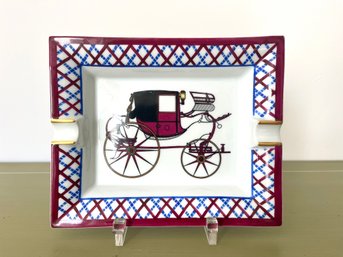 A Vintage Hermes Caleshe Porcelain Ashtray Or Coin Catcher