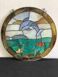 Dolphin Stained Glass Art