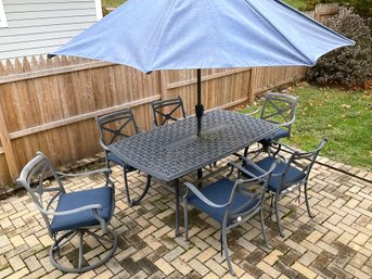 A Vintage Smith & Hawken Garden Dining Set