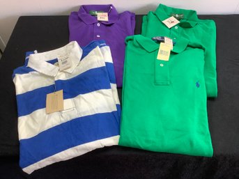 Mixed L And XL Polo Shirts Set Of 4