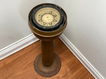 Antique 1920 Ritchie Boston Solid Brass Ship Binnacle Compass