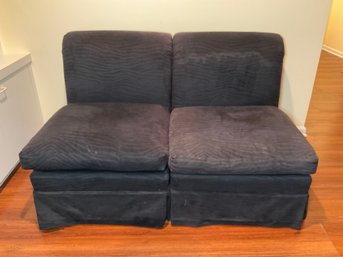 A Four Piece Armless Sectional Sofa - See All Images