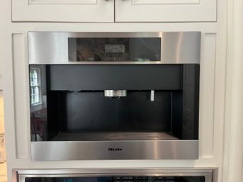A Miele CVA4066SS 24 Inch Built-In Whole Bean Coffee System - Plumbed
