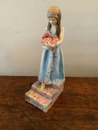 The Rose Maiden Figurine By F.g. Doughty