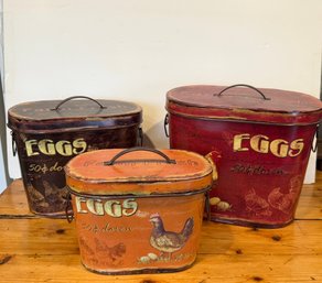 Eggs Farm Fresh Kitchen Tins