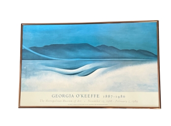 Georgia O'Keeffe, Lake George, Poster On Board Nicely Framed