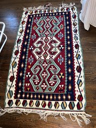 Turkish Hand-Woven Kilim Rug (As-Is)