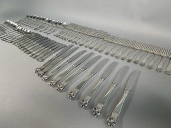 Vintage Wallace Sterling Silver Orchid Elegance Pattern Flatware