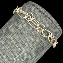 (A174) Sterling Silver Double Link Bracelet