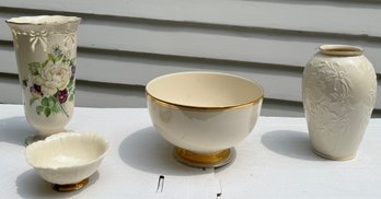 Four Pieces Of Lenox