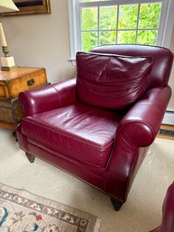 Hancock & Moore Burgundy Leather Chair (1 Of 2)