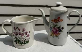 Coffee Pot And Pitcher