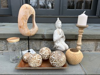Organic Wooden Decorative Grouping
