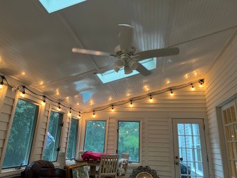 2 Sets Of String Lights In Porch